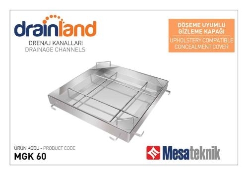 Mesa Teknik Drainland Galvaniz Esaslı Döşeme Uyumlu Gizleme Kapakları